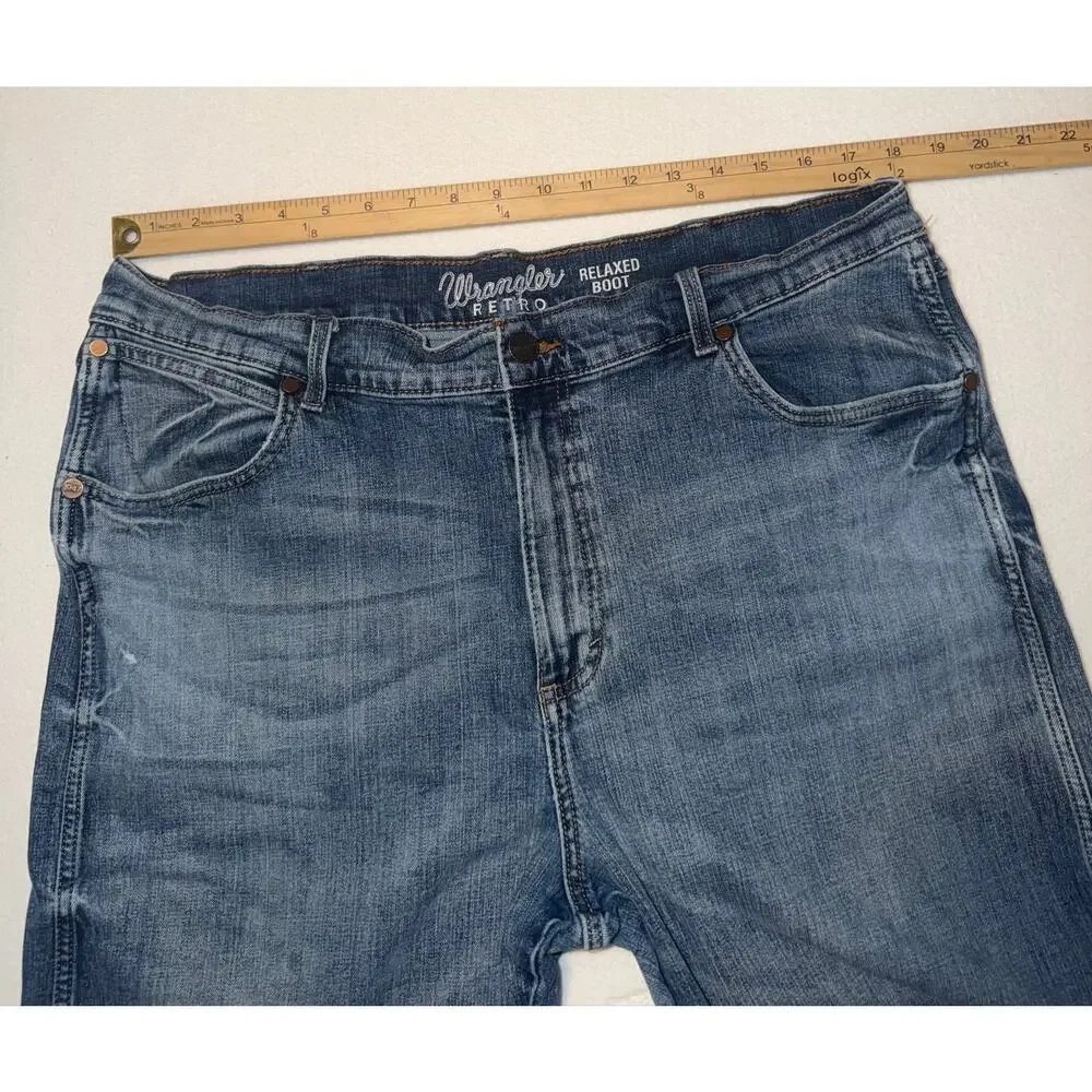 Wrangler retro men’s bootcut blue jeans